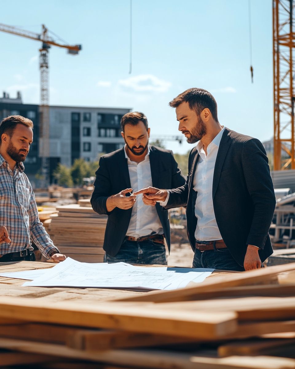 Команда на будівництві